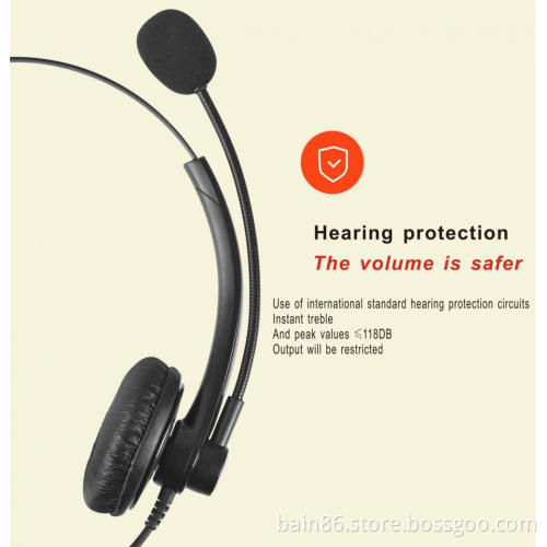 T11 over-ear noise-reducing call center headset